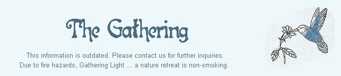 register for the gathering at gathering light ... a retreat: tree houses, treehouses, the cottage, cabins on the river in the forest at the retreat, a retreat for nature lovers, a retreat for writers and artists, for lovers and honeymooners and a peaceful, personal spiritual retreat. Offering private, studio cabins, treehouses, vacation rentals, group and family lodging, the retreat is located in southern oregon near crater lake national park.