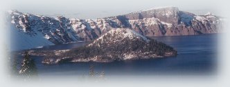 Wizard Island in Crater Lake