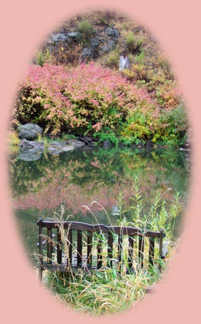 autumn on the river at gathering light ... cabins at the retreat in southern oregon near crater lake national park. stay at the cabins or try camping with your rv, not far from crater lake national park.