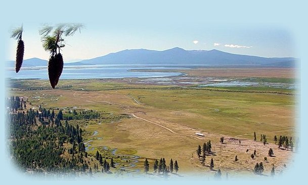 Looking out from Chiloquin Ridge at Klamath Basin: Rated first for birding in the west.