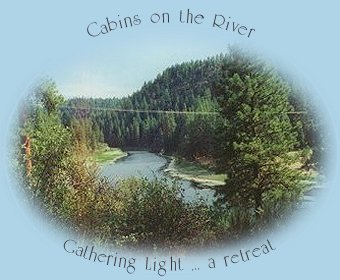 cabins and tree houses in the forest on the river at gathering light ... a retreat in southern oregon near crater lake national park.