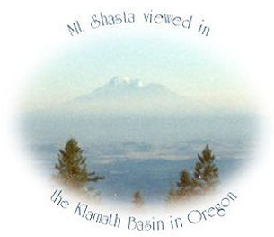 mt shasta photographed from klamath basin in southern oregon.