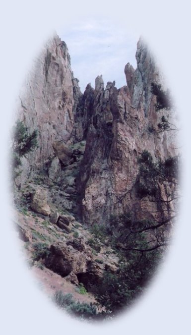 Smith Rock north of Bend in central Oregon, hiking and rock climbing haven if you're so inclined.
