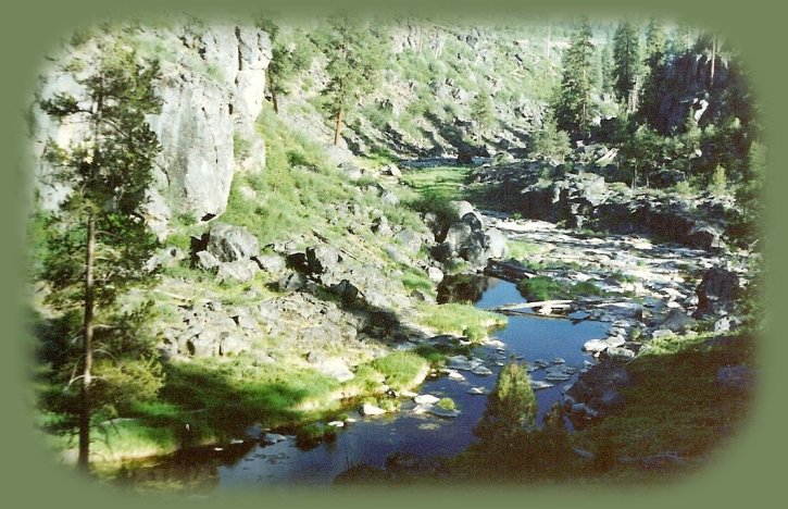 the upper williamson river gorge on the southwestern corner of crater lake national park, in the klamath basin.